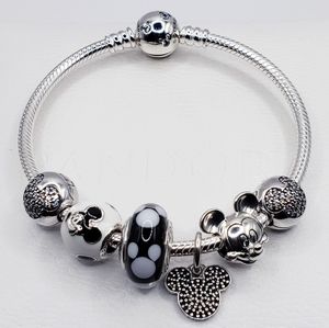 💫7pc Authentic Pandora DISNEY MICKEY BRACELET GIFT SET🎁
